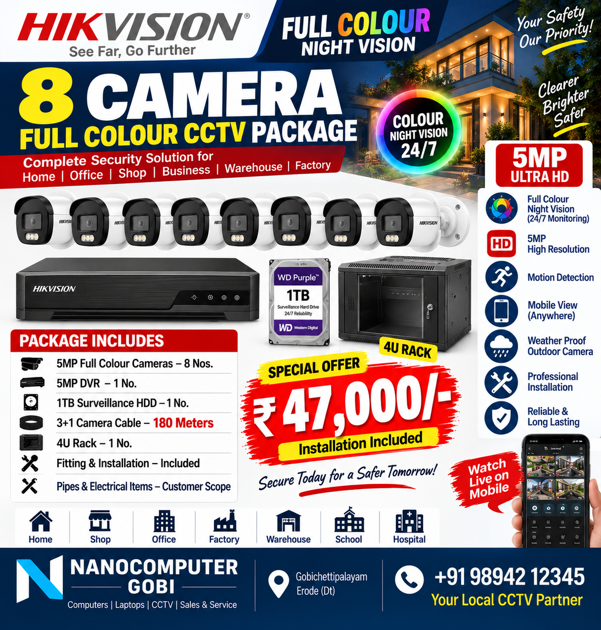 8 CAMERA FULL COLOUR