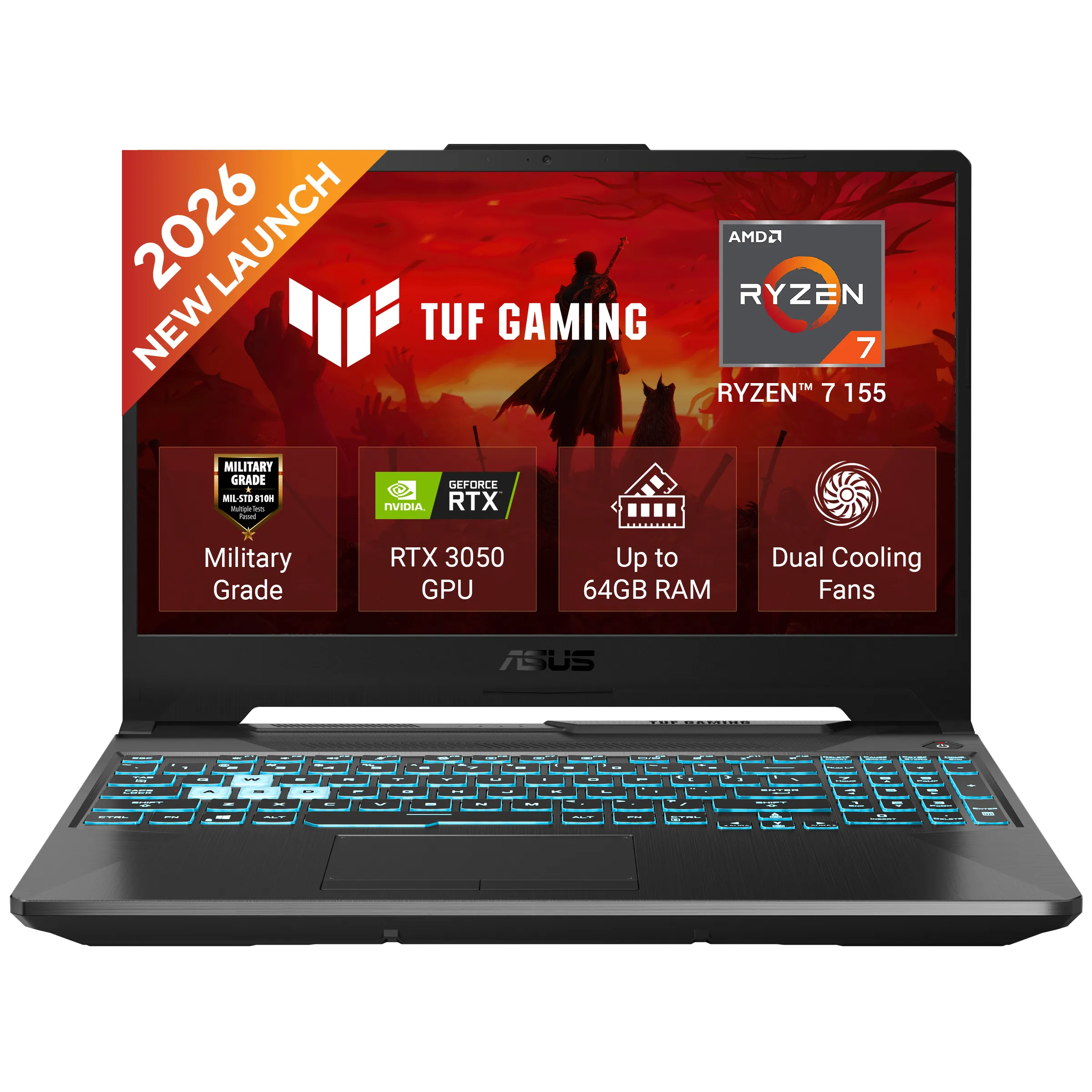 ASUS TUF Gaming A15 Ryzen 7 155 RTX 3050 8GB/512GB (FA506NCG-HN442W)