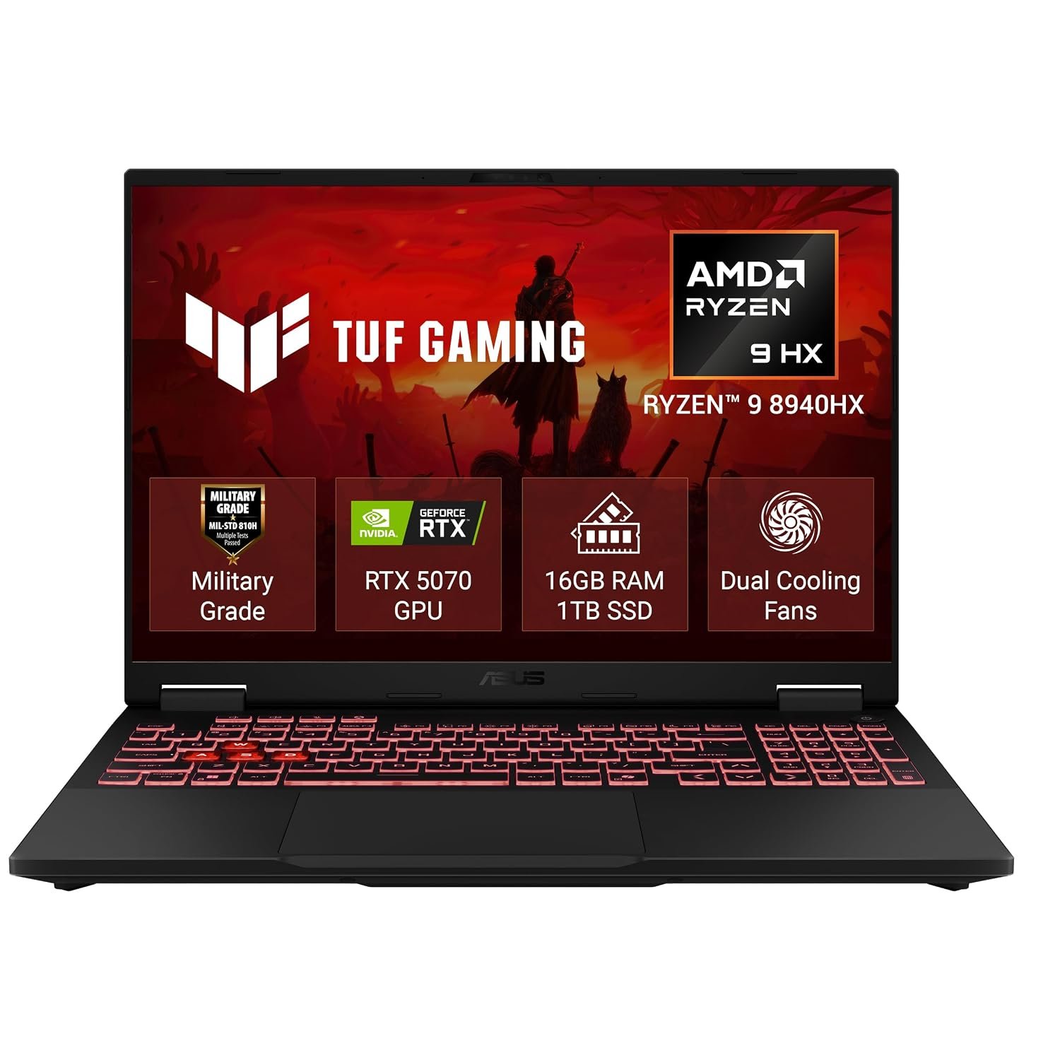 ASUS TUF Gaming A16 Ryzen 9 8940HX RTX 5070 16GB/1TB (FA608PP-QT014WS)