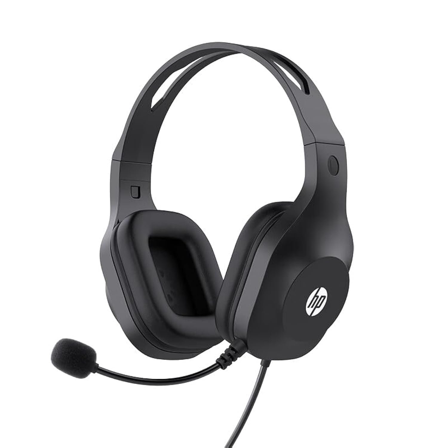 HP H120 Stereo USB Headset, Plug-and-Play USB-A, Built-in Noise-canceling mic, Adjustable Head Strap, Padded Ear Cushions, 360-degree Bendable mic, 1-Year Limited Warranty