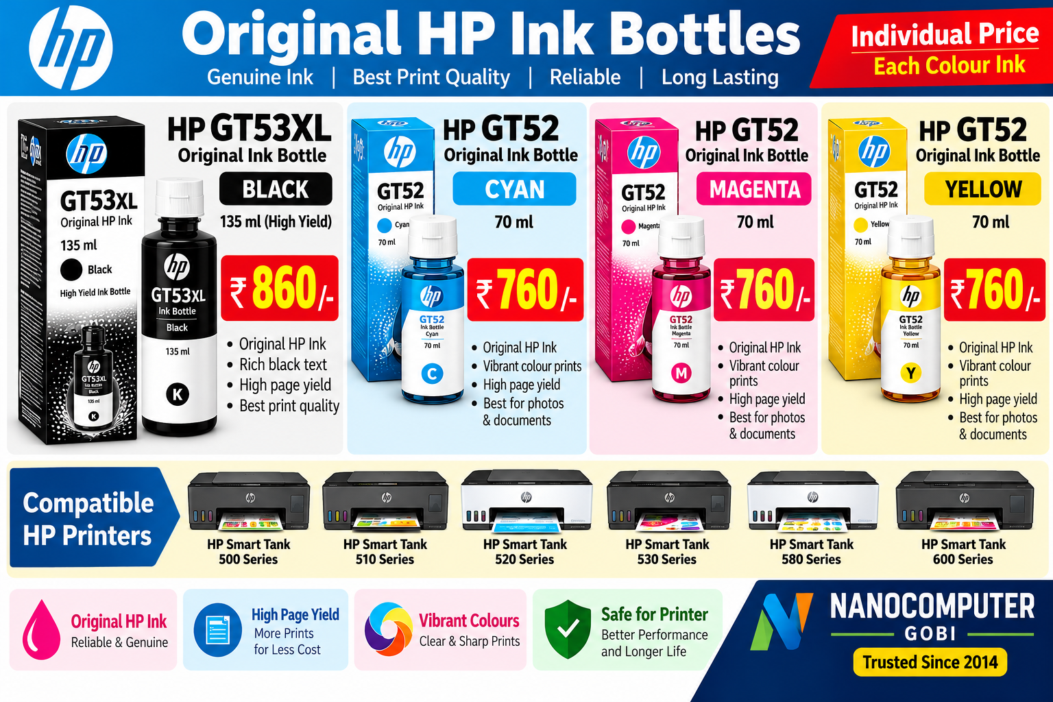 HP GT53XL ORIGINAL HP INK